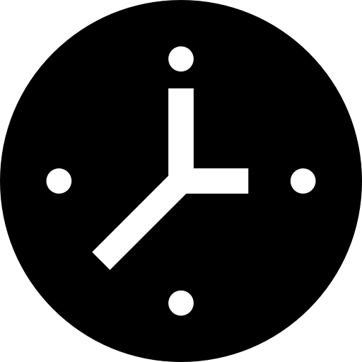 Часы Basic Straight Filled иконка