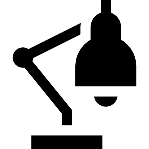 lampe Basic Straight Filled Icône