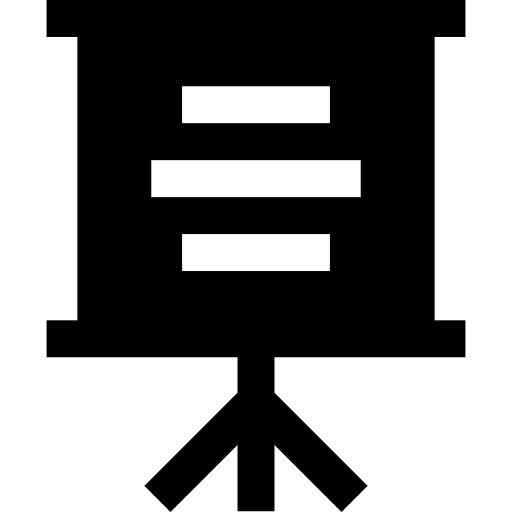flipchart Basic Straight Filled icon
