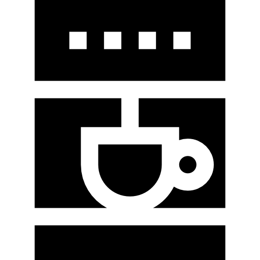 kaffeemaschine Basic Straight Filled icon
