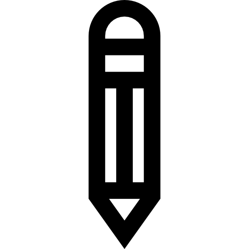 potlood Basic Straight Lineal icoon