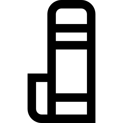 barra de pegamento Basic Straight Lineal icono