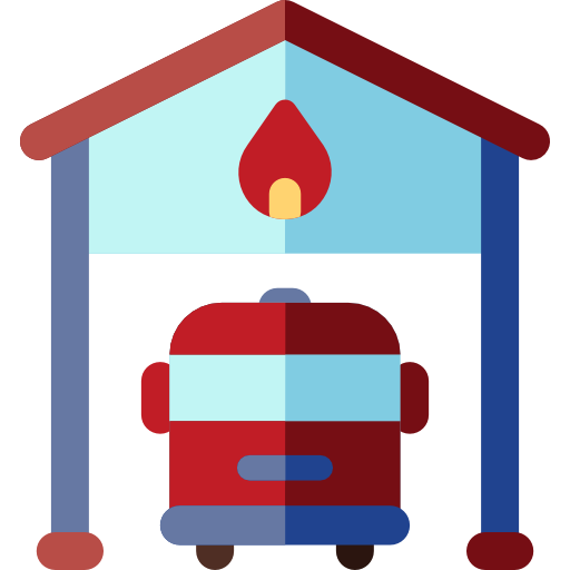 Fire department Basic Rounded Flat icon
