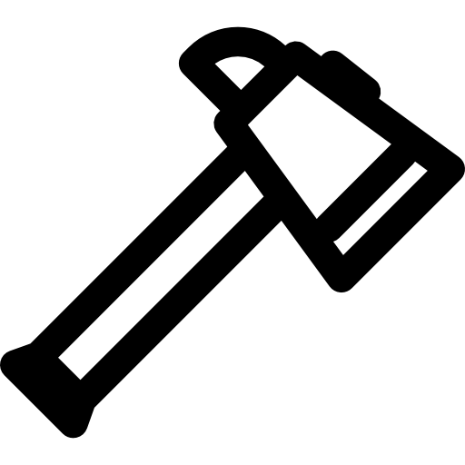 Hatchet Basic Rounded Lineal icon