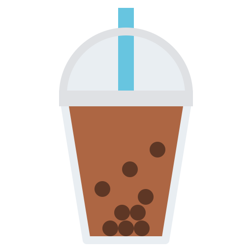 Bubble tea Iconixar Flat icon