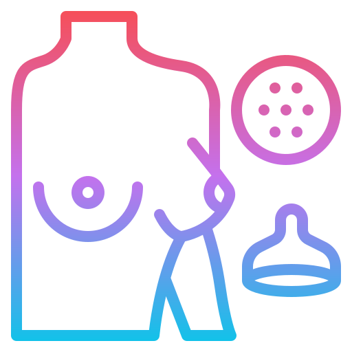 Breast pump Iconixar Gradient icon