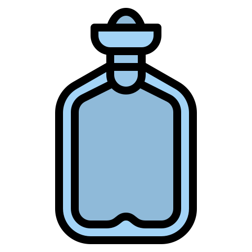 bottiglia di acqua calda Iconixar Lineal Color icona