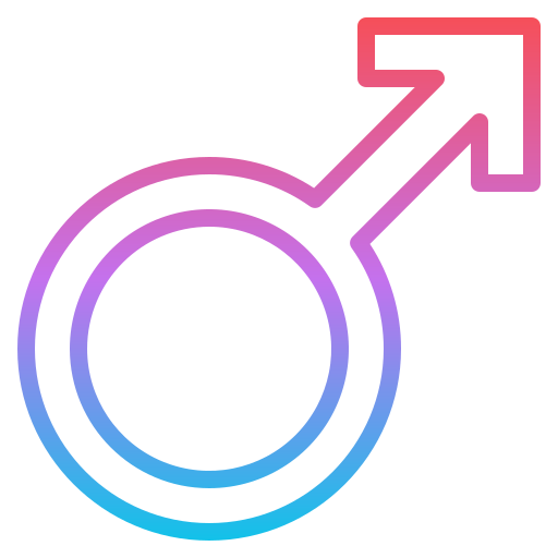 Male gender Iconixar Gradient icon