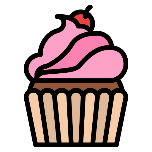 cupcake Iconixar Lineal Color icoon