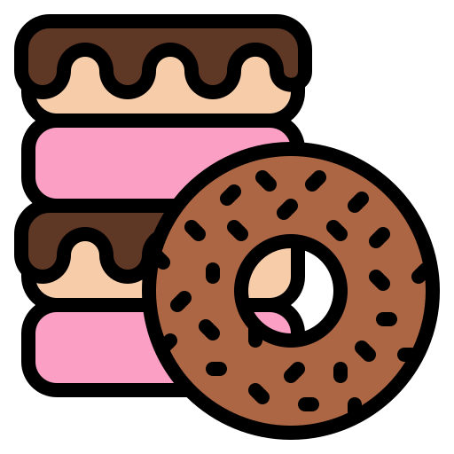 donut Iconixar Lineal Color icoon