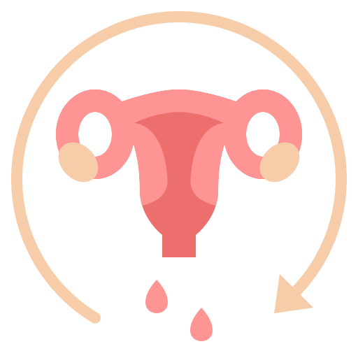 cycle menstruel Iconixar Flat Icône