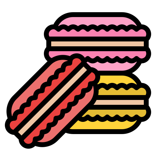 Macarons Iconixar Lineal Color icon