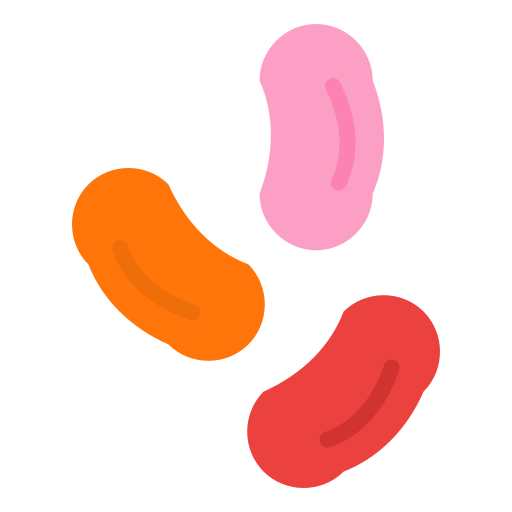 Jelly beans Iconixar Flat icon
