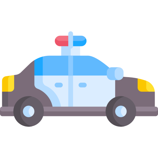 carro de policia Special Flat Ícone