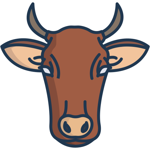 vaca Icongeek26 Linear Colour icono