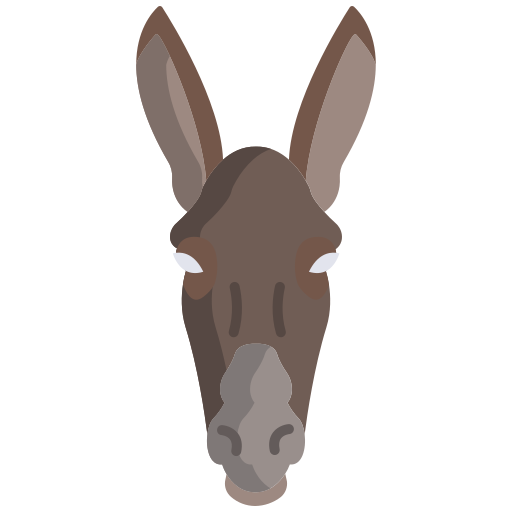 burro Icongeek26 Flat icono