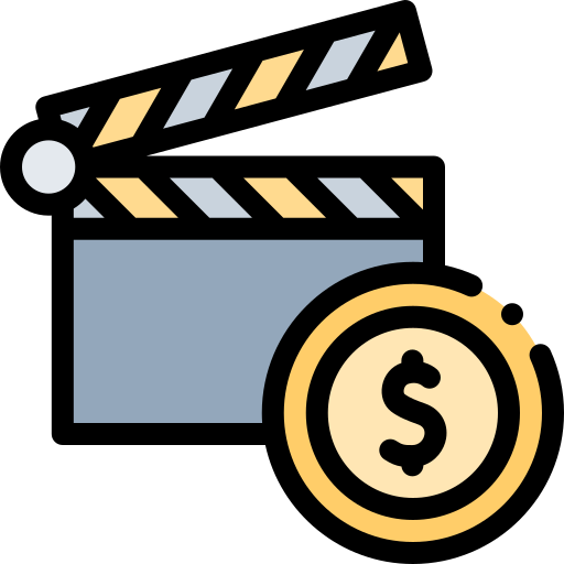 presupuesto de la película Detailed Rounded Lineal color icono