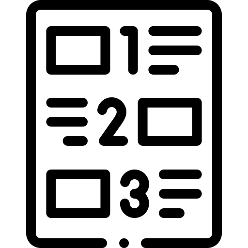 classement Detailed Rounded Lineal Icône