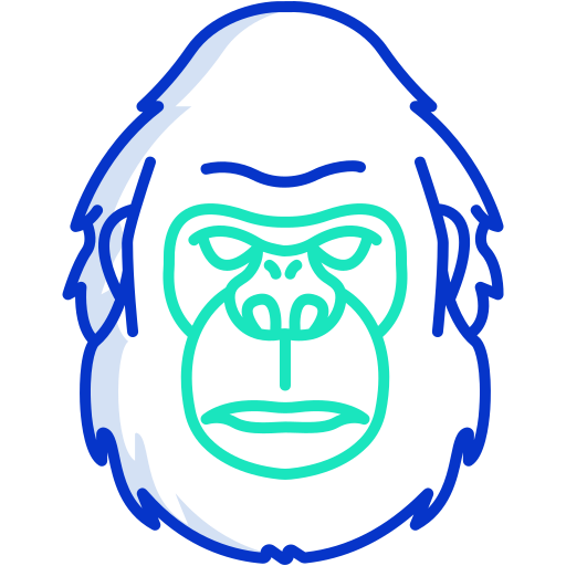 gorilla Icongeek26 Outline Colour icoon