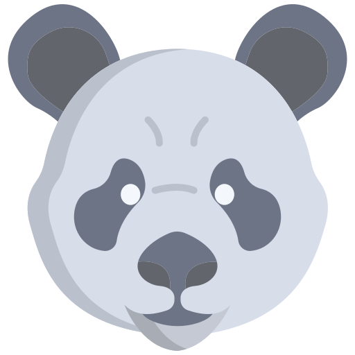 panda Icongeek26 Flat icoon