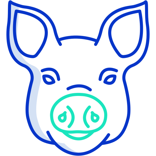 cerdo Icongeek26 Outline Colour icono