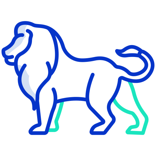Lion Icongeek26 Outline Colour icon