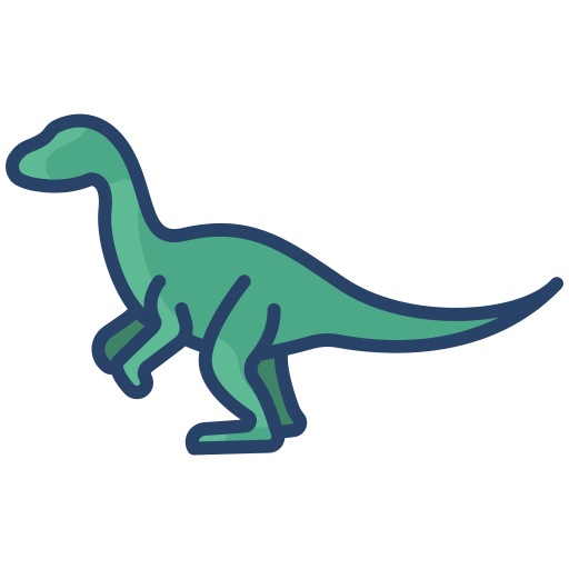 dinozaur Icongeek26 Linear Colour ikona