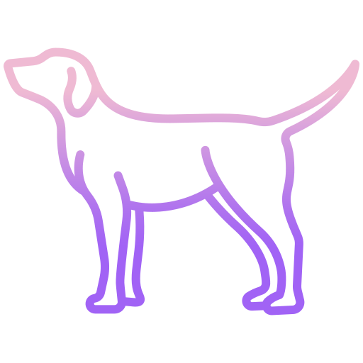 hond Icongeek26 Outline Gradient icoon