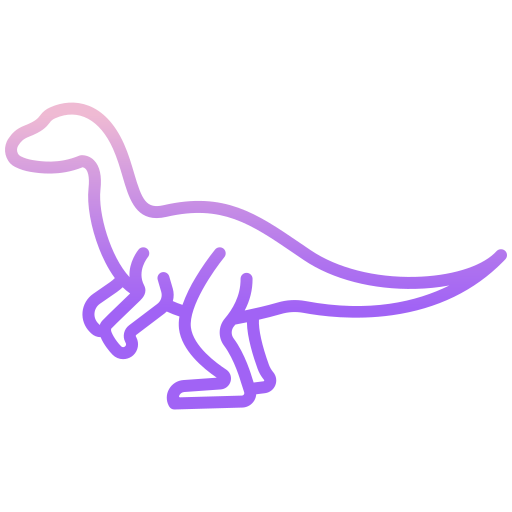 恐竜 Icongeek26 Outline Gradient icon