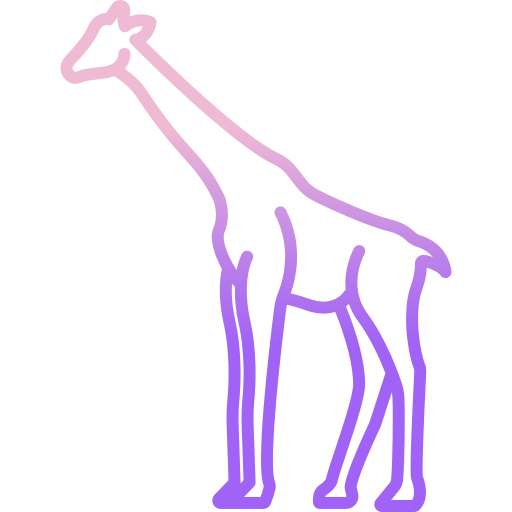 giraffa Icongeek26 Outline Gradient icona
