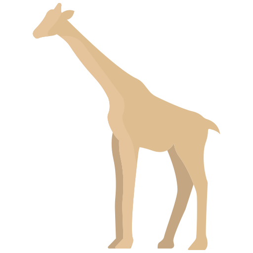 Żyrafa Icongeek26 Flat ikona