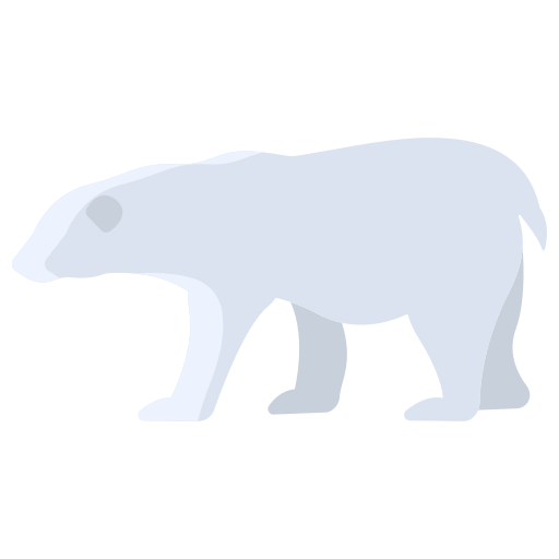 Полярный медведь Icongeek26 Flat иконка
