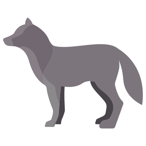 wolf Icongeek26 Flat icoon