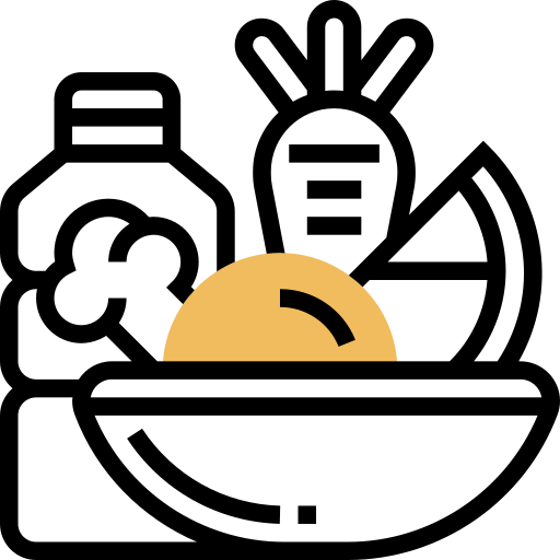 Healthy food Meticulous Yellow shadow icon