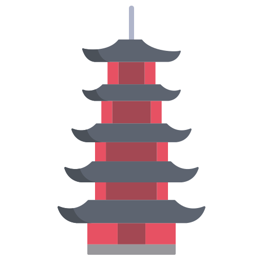 Pagoda Icongeek26 Flat icon