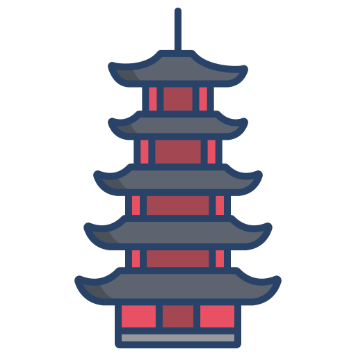 pagoda Icongeek26 Linear Colour ikona