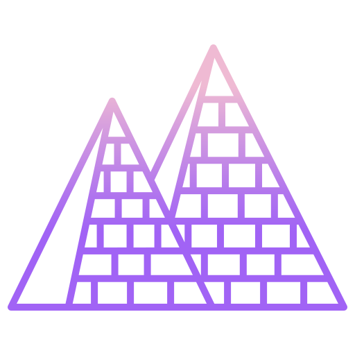 pyramide Icongeek26 Outline Gradient Icône