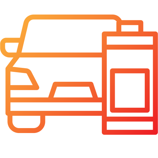 車の電池 Generic Gradient icon