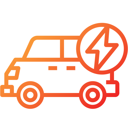 elektrische auto Generic Gradient icoon
