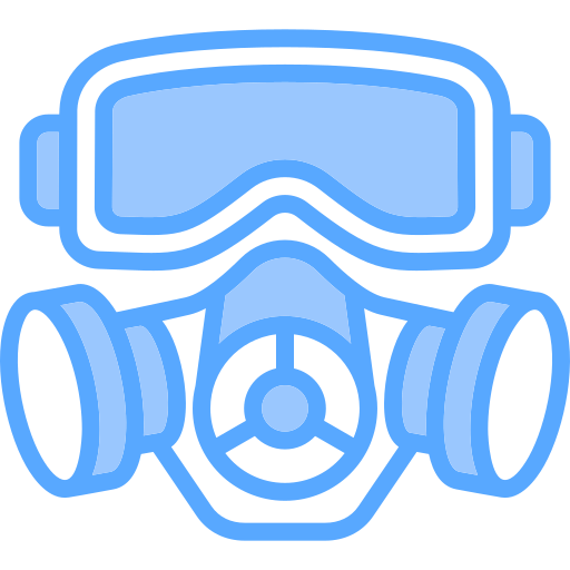 gasmasker Generic Blue icoon