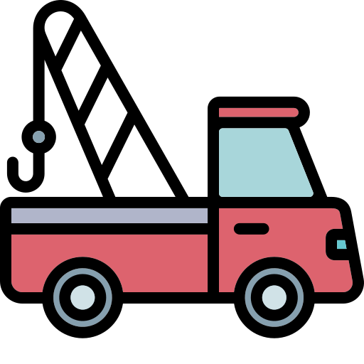 camión de remolque Generic Outline Color icono