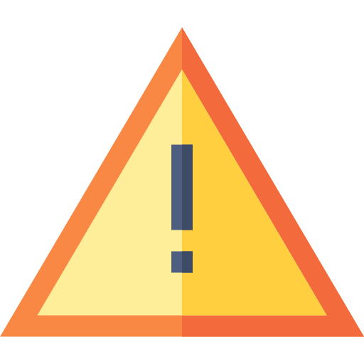 peligro Basic Straight Flat icono