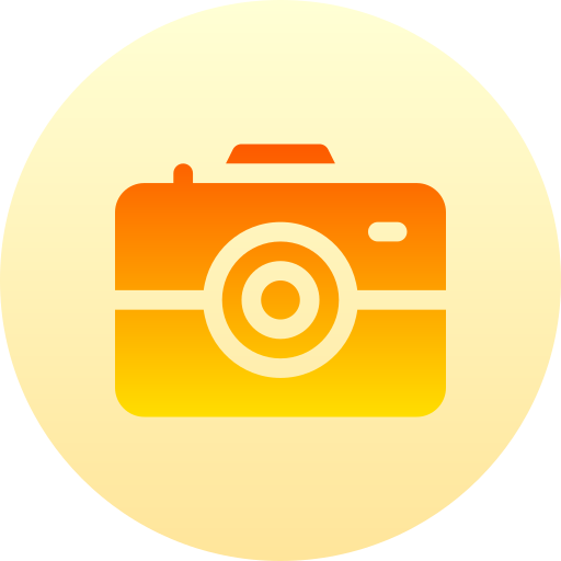 Camera Basic Gradient Circular icon