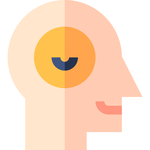 Human mind Basic Straight Flat icon