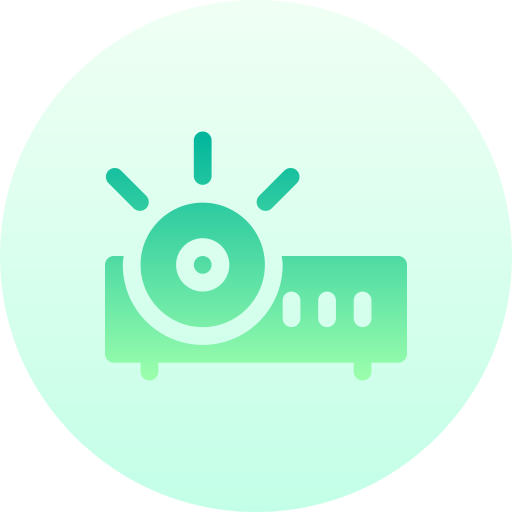 proyector Basic Gradient Circular icono