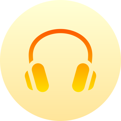 auriculares Basic Gradient Circular icono