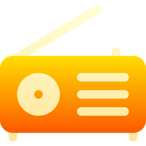 Radio Basic Gradient Gradient icon