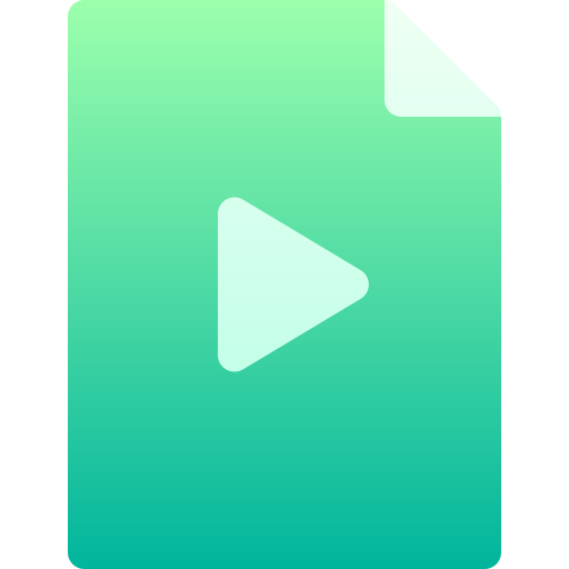 fichier vidéo Basic Gradient Gradient Icône