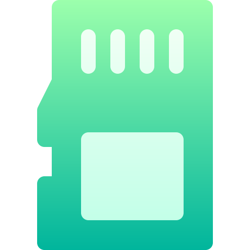 Sd card Basic Gradient Gradient icon