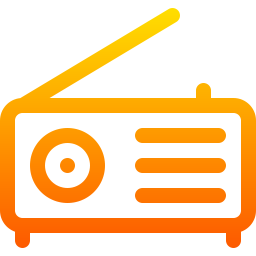 radio Basic Gradient Lineal color icon